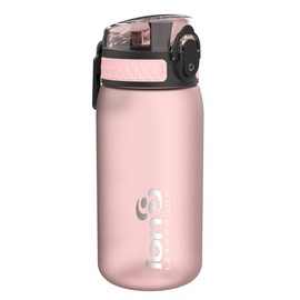 Ion8 One Touch Sport / Bike Water Bottle - Leakproof and BPA-free Water Bottle - Fits in Lunch Boxes, Handbags, Car Cup Holders, Backpacks and Bike Holders, 12 oz / 350 ml (Pack of 1) - Rose Quartz