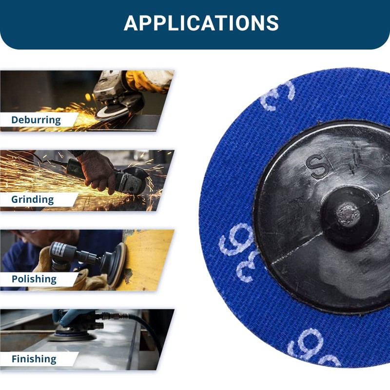 Benchmark Abrasives 2 Inch Sanding Discs Quick Change Ceramic -