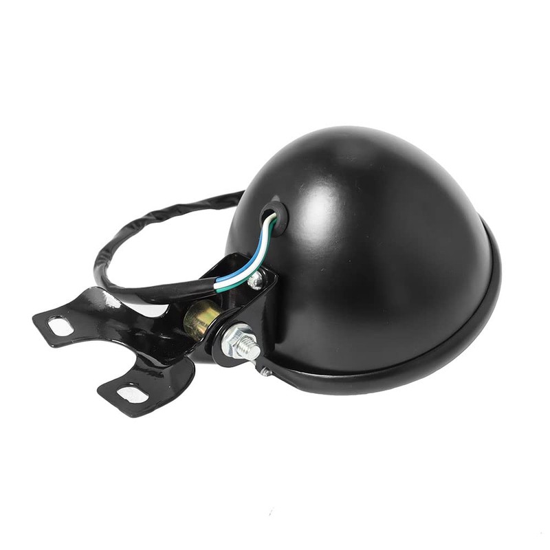 5.5" Black Motorcycle Headlight For Cruiser Chopper Cafe Racer Bobber