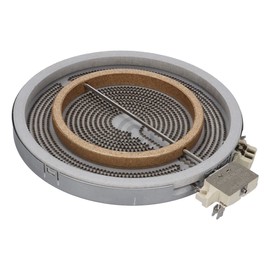 ensipart Two-circuit radiator 2000/1000 Watt 230 mm for glass ceramic hobs compatible with EGO 10.51216.412 two-circuit HiLight radiator compatible with Miele 4342391