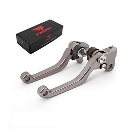 FXCNC CNC Aluminum Dirt Bike Pivot Brake Clutch Lever Set for KX125 2006-2008,KX250 2005-2008,KX250F 2005-2012,KX450F 2006-2012, RMZ250 2005-2006