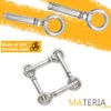 Hocansen 5Pcs Concrete Eye Bolt M8x80mm Expansion Eyebolt Eye Nut