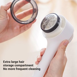 CHEOTIME Fabric Shaver, Lint Remover Rechargeable Electric Portable Sweater Defuzzer Multifunctional Digital Display Fuzz Remover Electric Lint Shaver for Clothes Furniture (White)