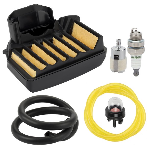 Harbot 537255701 455 Air Filter Tune Up Kit for Husqvarna 455 Rancher 455E 460 461 Chainsaw Maintenance Kit Easy-to-Install with Fuel Filter Spark Plug Primer Pump Fuel Line