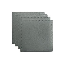 Maxwell & Williams Table Accents Leather Look Cowhide Coaster 10x10cm Set of 4 Grey