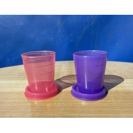 TUPPERWARE Mini Tumbler  Midgets Container 2oz ~ 60mil Set of 2  New