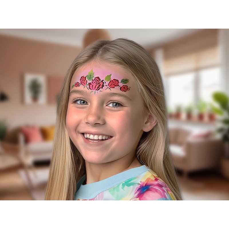 TyToo Mosaic Children's Make-Up Stencils, Reusable Face Paint Stencils for