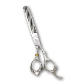 Titan Scissors | Thinning Scissors | Titanium Coating Hair Cutting Japanese Style Scissors | Proffesional Barbering Scissors | Sharp Edge | Hand Made Steel 6" inch