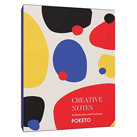 Creative Notes: 20 Notecards and Envelopes (Greeting Cards with Colorful Geometric Designs, Minimalist Everyday Blank Stationery for a Creative Lifestyle)