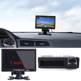 1280 x 720 pixels 1000TV lines rear view camera kit: 7 inch TFT LCD screen car monitor + HD super wide angle rear view camera for VW Tiguan Touareg Touran Passat Golf VI Variant A4 A3 A6L A8 S5 Q3
