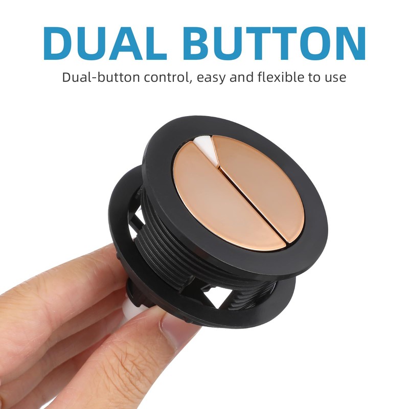OATIPHO Toilet Push Buttons, Dual Push Flushing Button, 48mm Dual