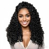 KUSPOAL Black Color Lace Front Kinky Curly Wig Lace Front