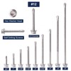 #12 x 5 Sheet Metal Screws 100PCS 410 Stainless Steel