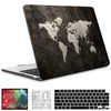 QCzyc Black Map Case Compatible with MacBook Air 13.6 inch