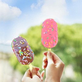 Artificial Ice Cream Scoops Realistic Simulation Imitation Fake Food Desserts Model Replica Fake Ice Cream Balls Photography Prop for Home Shops Staging Display (3pc Colored Pin Popsicle)