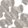 Peenoll 10 12 14 Inch Human Hair Bundles Sliver Grey