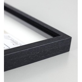 IDEAL TREND S223 3D Object Frame Wooden Picture Frame Shirt Shirt Wall Decoration Frame Collage Poster Colour: Black Format: 13 x 18 cm