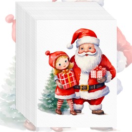 Watercolor Paper 9"x12", Christmas Gifts for Adults Teens Kids, Cold Press Water Color Paper, 140lb/300gsm Loose Art Drawing Paper for Acrylic Paints Markers Pencils Pens Oil Pastels Canvas Painting