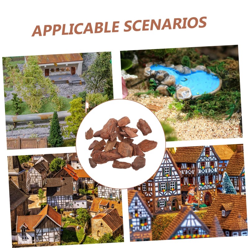 IWOWHERO 1 Pack Miniature Bark Diorama Supplies for Fairy Dry