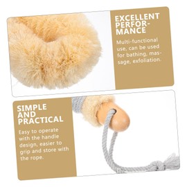 Baluue Body Scrubber Back Brush with Soft Bristles for Gentle Exfoliation Portable Bathing Tool for Full Body Cleansing and Relaxation for Daily Shower Use