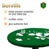 Tegeme 2 Pcs Felt Table Cover for Game Round Felt