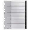 Leitz Index Folder Divider, 20 A-Z Tabs, A4, Extra Wide, 90% Recycled Plastic, Eco Friendly, Premium Quality, Recycle Range, 12190095, Black