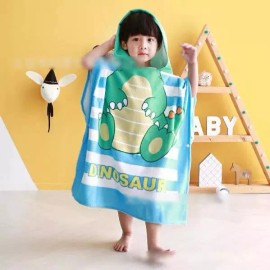 KH Toalla Baño Niños Bebe Con Capucha Tipo Poncho Playa Alberca