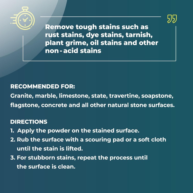 Skylarlife Multi-purpose Surface Stone Cleaning Powder (200g) to remove rust