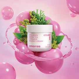 Innisfree [이니스프리]콜라겐 그린티 세라마이드 탄력 장벽 크림 [Innisfree] Collagen Green Tea Ceramide Elastic Barrier Cream