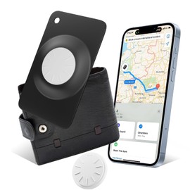 Ultra Thin Wallet Tracker Card,1 PCS Smart Bluetooth Tracker Tag Works with Find My (iOS Only), Item Locator for Wallet,Key etc, IPX7 Waterproof, Replaceable Battery
