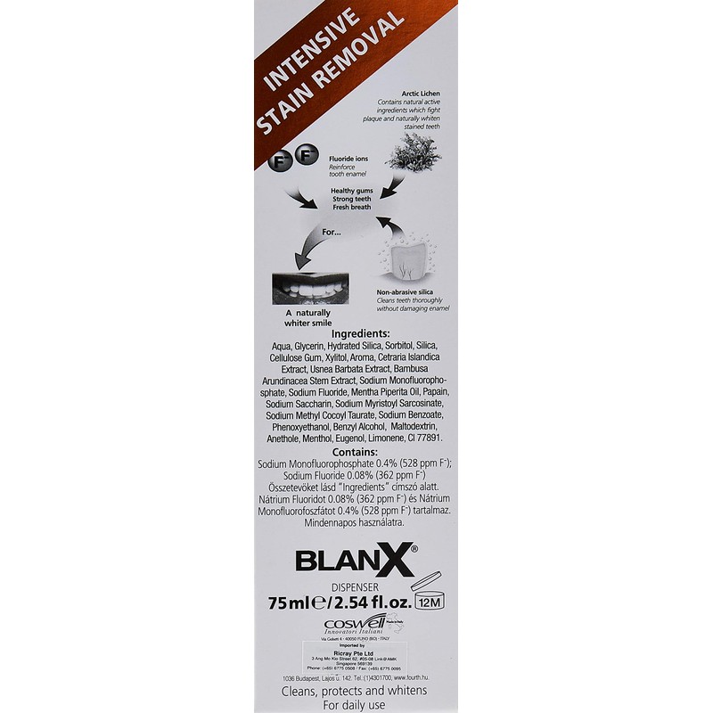 Blanx – dent. antimacchia 75 ml. TOOTHPASTE –