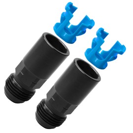 2PC AN6 to 5/16 SAE Quick-Connect Fuel Fittings – Male to Female Push-On Adapter for EFI Fuel Rails (AN6 to 5/16)