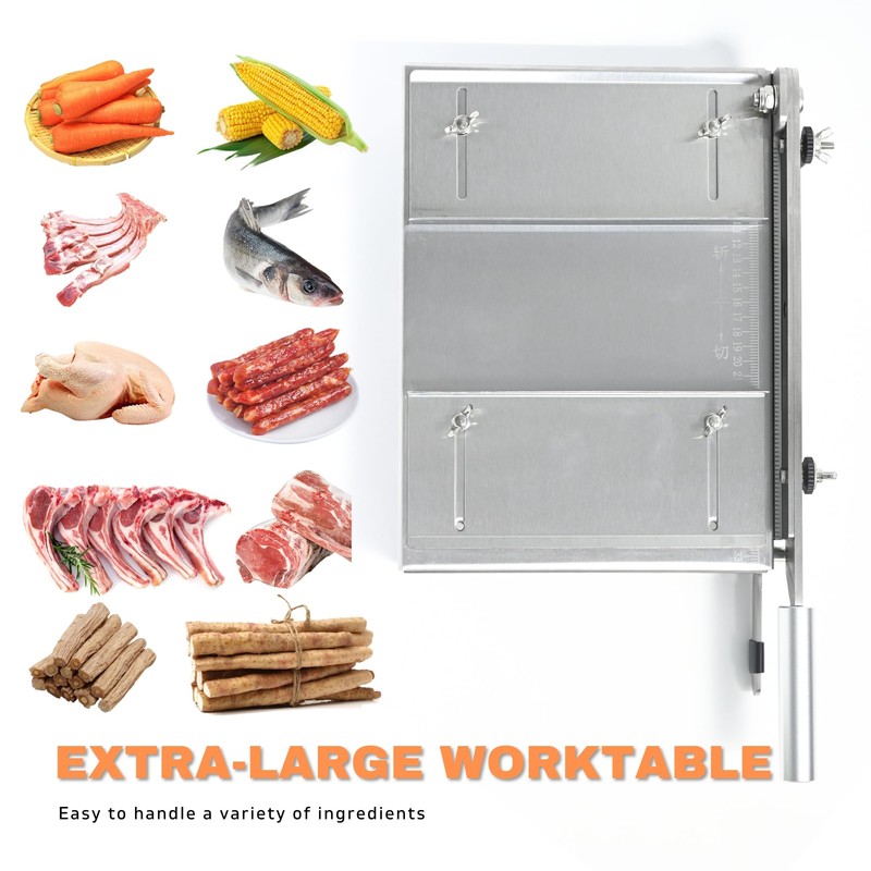 Stainless Steel Bone Cutter Machine Manual Ribs Meat Chopper Food