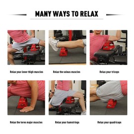 Muscle Roller with Wheel Base - No-Balance Needed, Targets Pressure Points Muscle Relief, Deep Tissue Massage for Back and Legs with Our Roller Massager,Perfect for Home and Gym Use