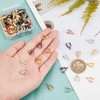 PandaHall 100 Pieces Brass Pinch Clip Bail Clasp Dangle Charm