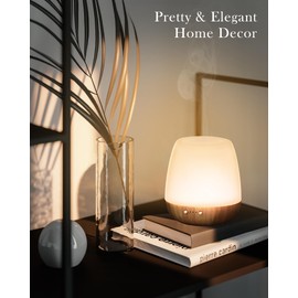 Glass Essential Oil Diffuser, 180ml Ultrasonic Aroma Diffuser for Essential Oil Large Room, Auto-Off Timer & Night Light, Quiet, Air Diffusers for Home Bedroom Office, Gift Idea