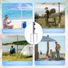 Shyllin Parasol Stand, Removable Umbrella Holder with Lawn Spike for