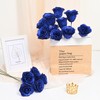 Waipfaru 24 Pcs Glitter Roses Bouquet, DIY Fake Flowers Bouquet,