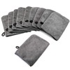 PHOGARY Pack of 10 Microfibre Body Wash Mitts, Soft Face