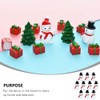 Abaodam Christmas Miniature Ornament Kits, 30 Pcs Christmas Miniature Snowman