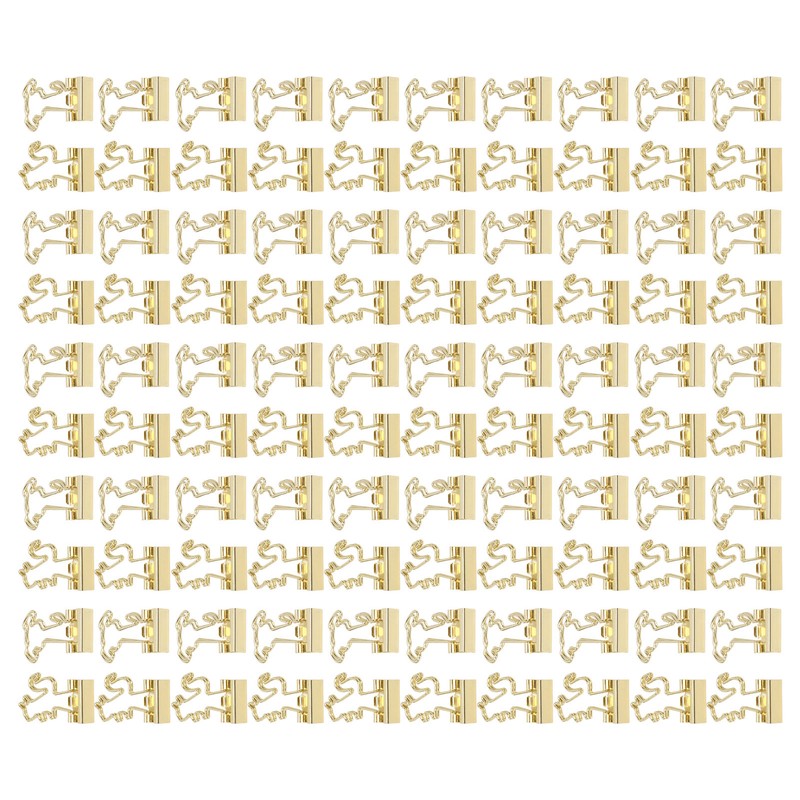 100Pcs Binder Clips Cute Animal Shaped Handle Sturdy Metal Multi