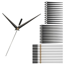 PATIKIL Replacement Clockwork Kit 12pcs Replacement Clockwork Aluminum Clock Movement Replacement Parts for Wall Clock Repair DIY Black A01