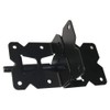 WINSOON Adjustable Self-Closing Vinyl Fence Gate Hinges 2 Pack,Stainless Steel(Black