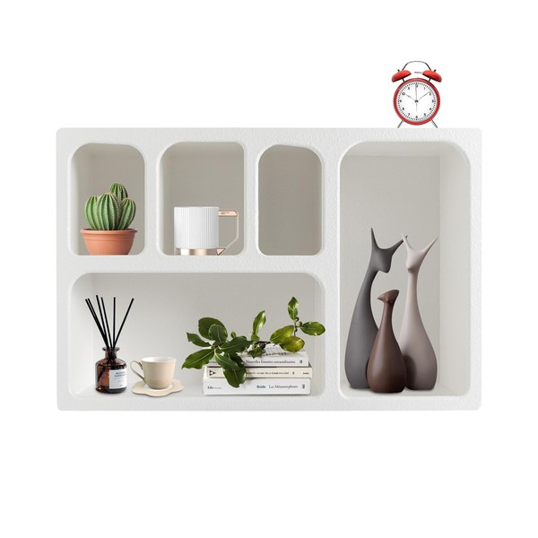 LIAPDG Modern Geometric Wall Shelve, Freestanding Geometric Arched Wall Shelf