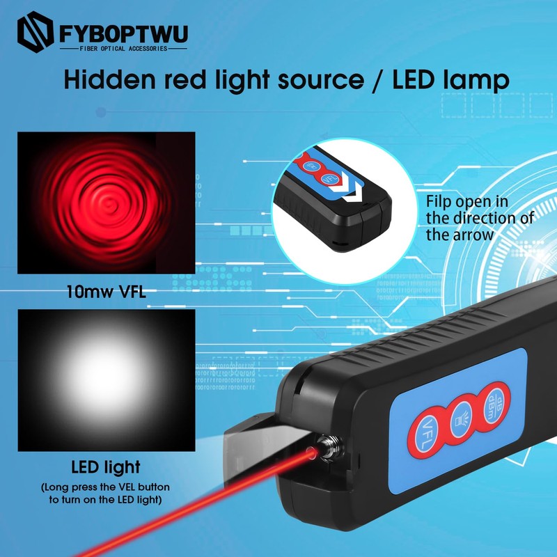 FYBOPTWU - Live Optical Fiber Identifier with Wave Respond 800-1700nm