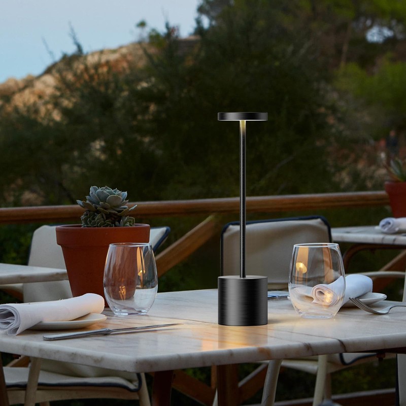 SAKRINGT Cordless Table Lamps Rechargeable,6000mAh Portable Battery Operated LED Table