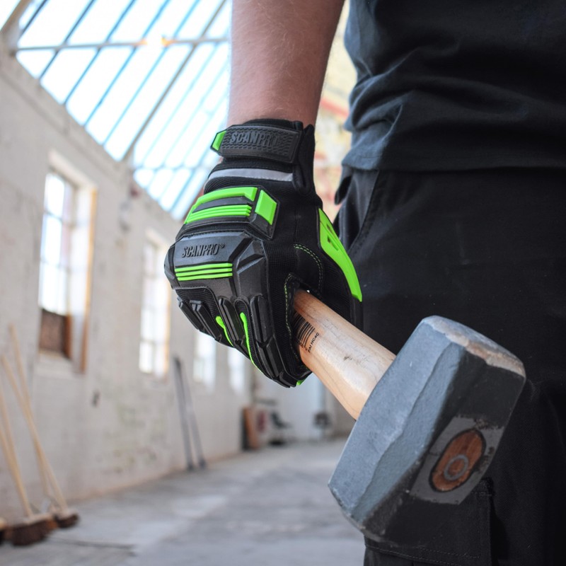 Scan Pro Anti Impact Gloves – Protective Work Gloves with