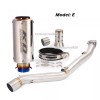 Unbranded For Suzuki DRZ400S DRZ400SM 2000~2024 Motorcycle Exhaust Pipe With