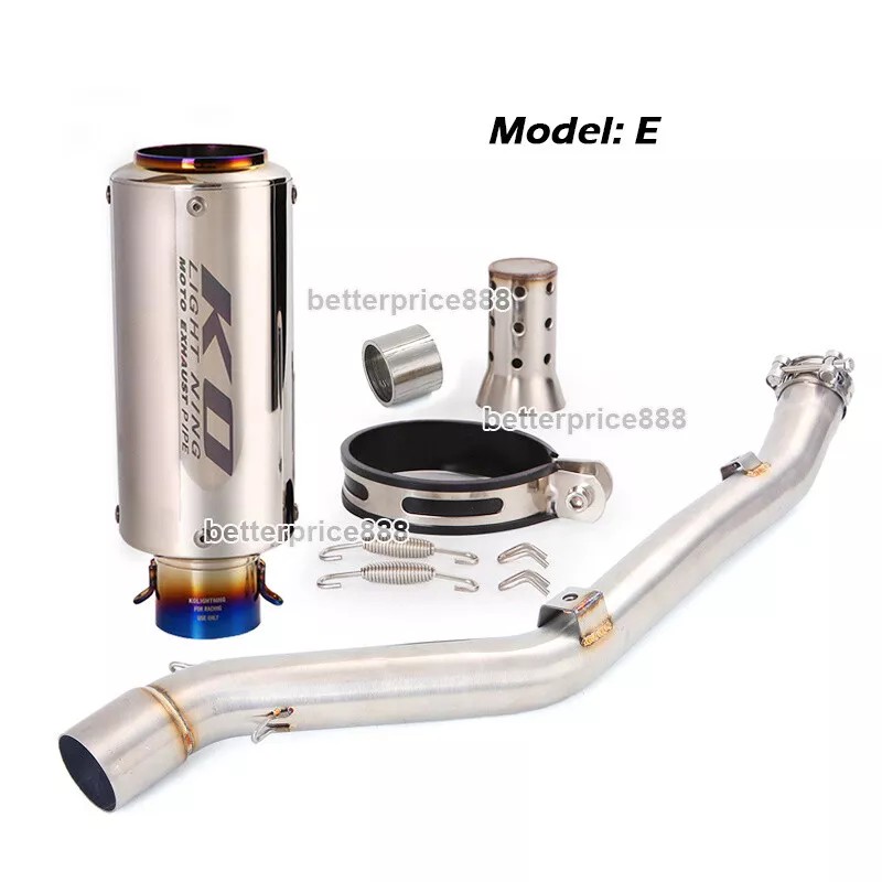 Unbranded For Suzuki DRZ400S DRZ400SM 2000~2024 Motorcycle Exhaust Pipe With