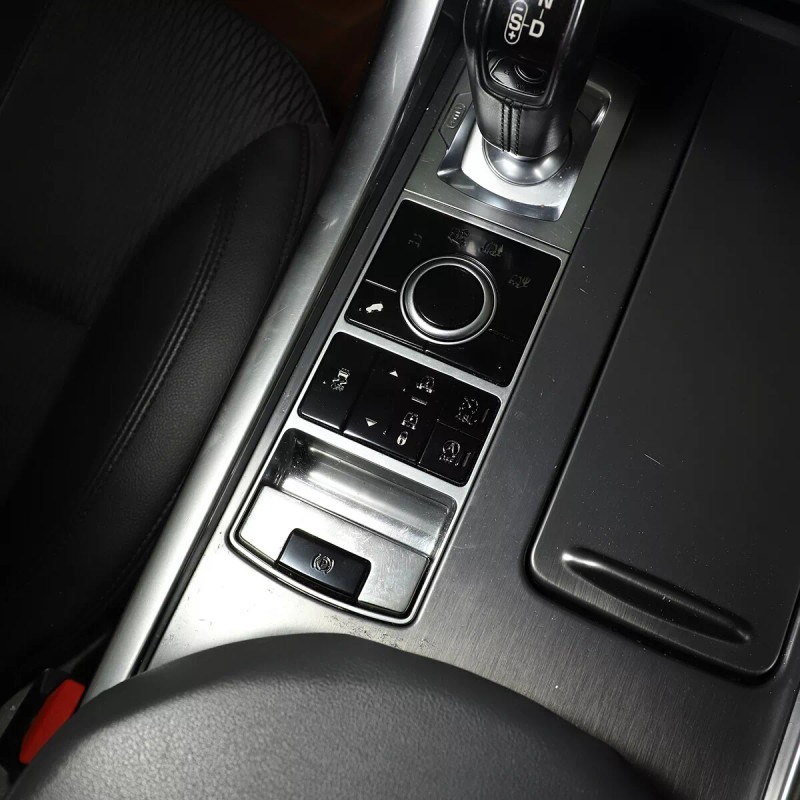 CSKT2022 Gloss Black Console Button Alloy Trim Cover Set For